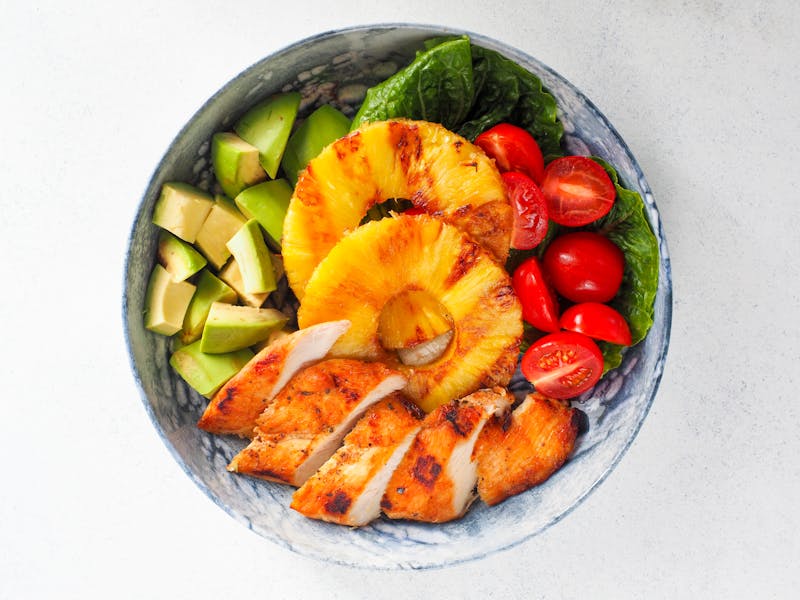 Shrimp fajita platter